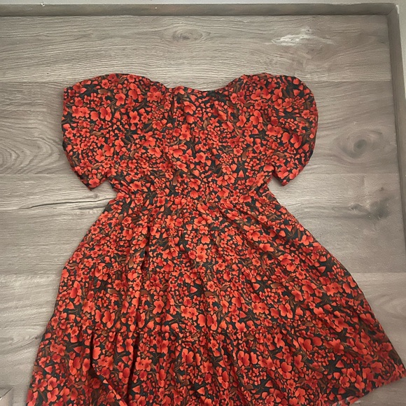 Women’s Entro Floral Puff Sleeve Dress - Picture 3 of 3